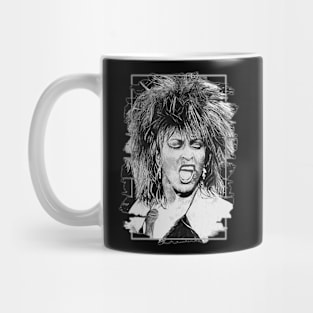 Tina turner \ Brush Art Mug